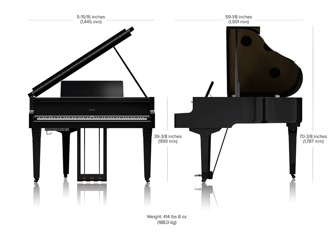 Sơ đồ kích thước Roland GP-9M