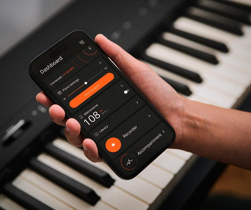 Roland Piano App trên điện thoại