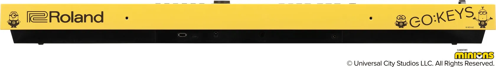 Mặt sau Roland GO:KEYS 3 Minion với logo Roland và GO:KEYS