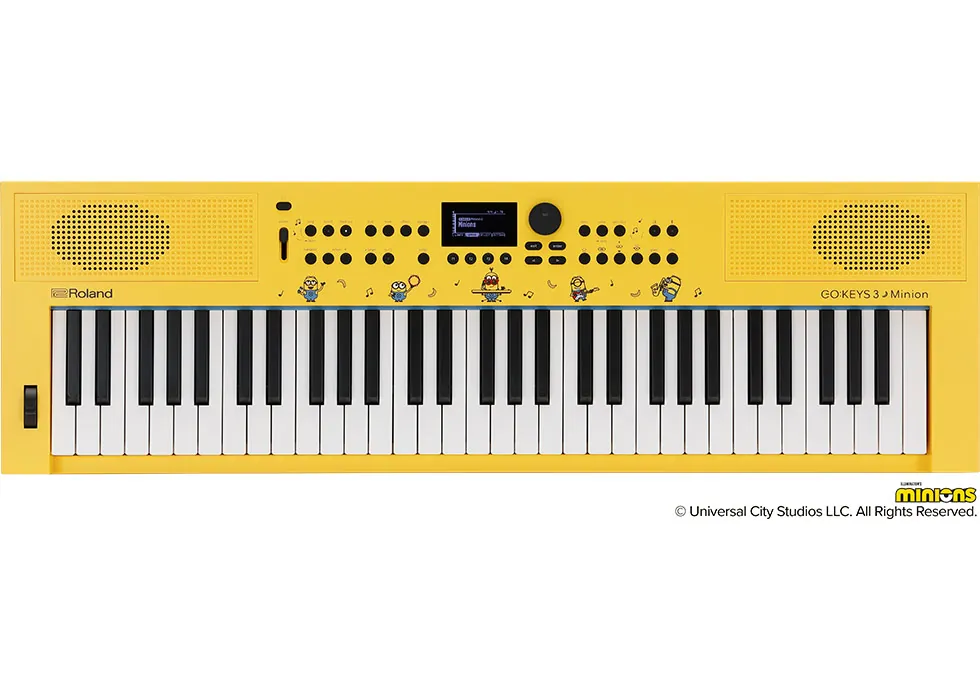 Mặt trước Roland GO:KEYS 3 Minion — rộng 950 mm, nặng 4,5 kg