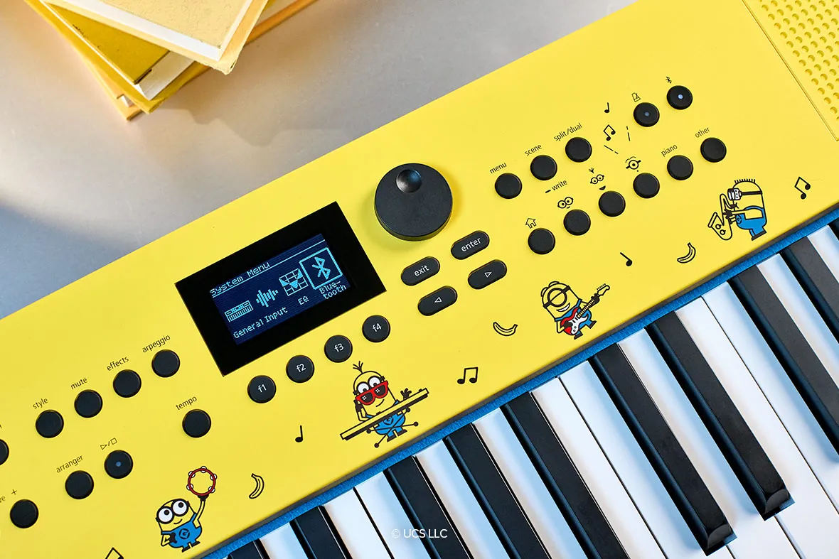 Màn hình và núm xoay chọn tiếng ZEN-Core trên Roland GO:KEYS 3 Minion